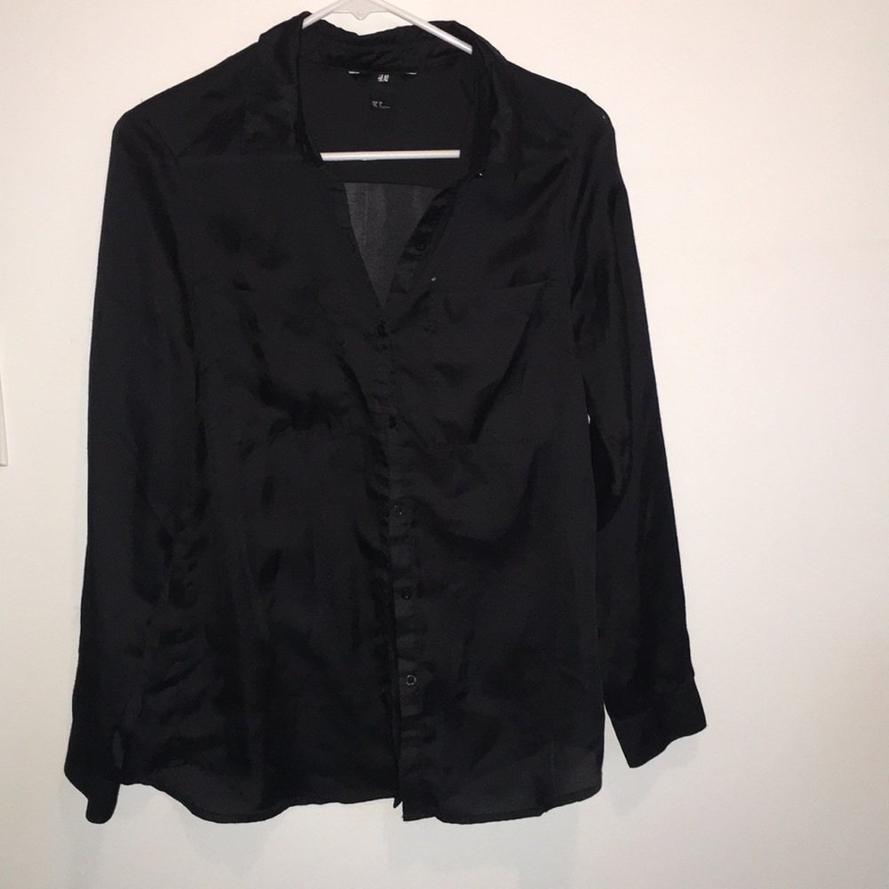 Satin look blouse